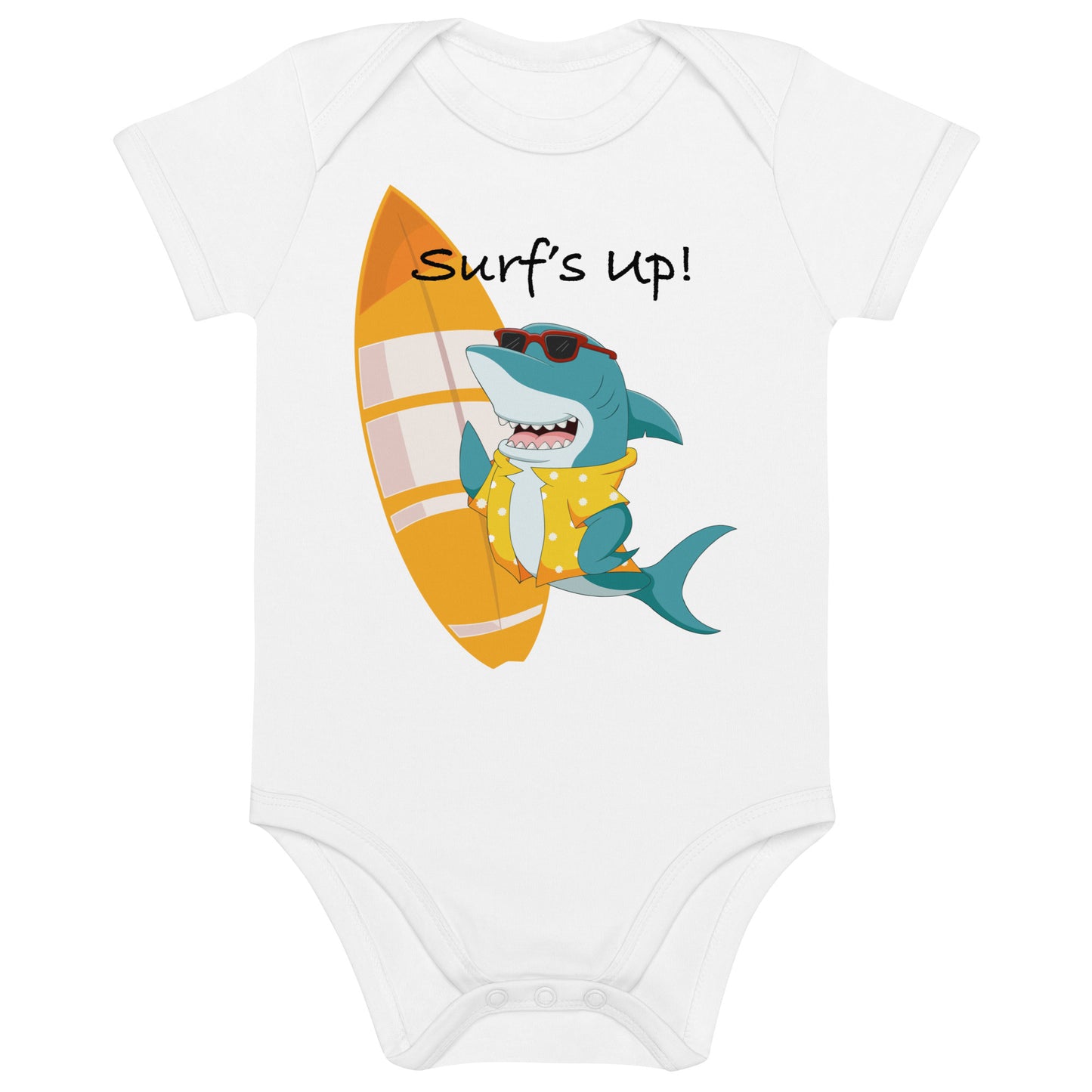 Surf's Up! - Organic cotton baby bodysuit