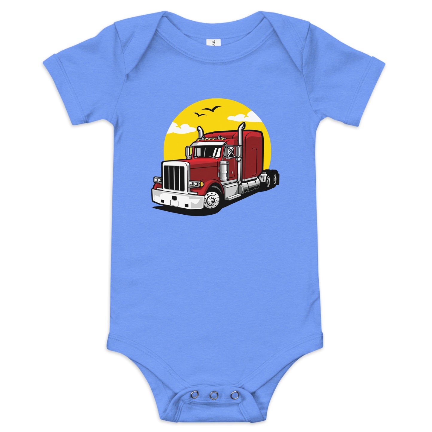 Semi truck - Baby short sleeve one piece