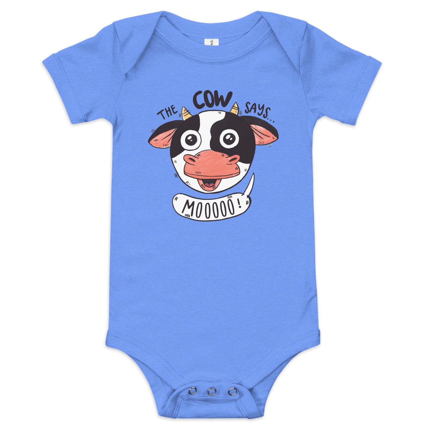 Cow says moo - Baby short sleeve one piece