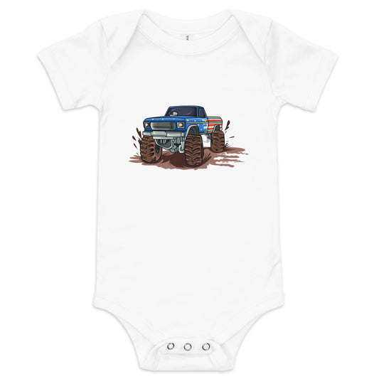 USA Monster Truck - Baby short sleeve one piece