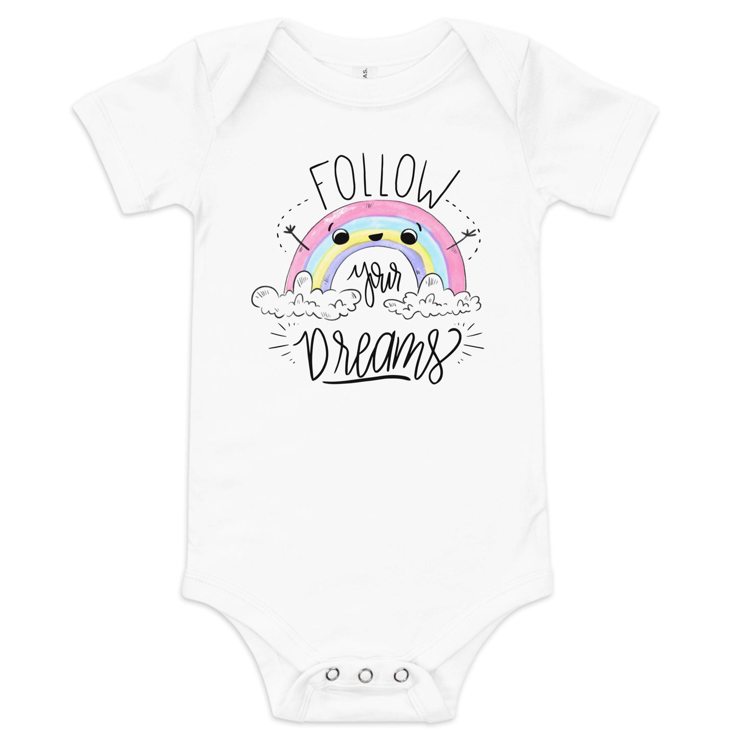 Follow your dreams - Baby short sleeve one piece