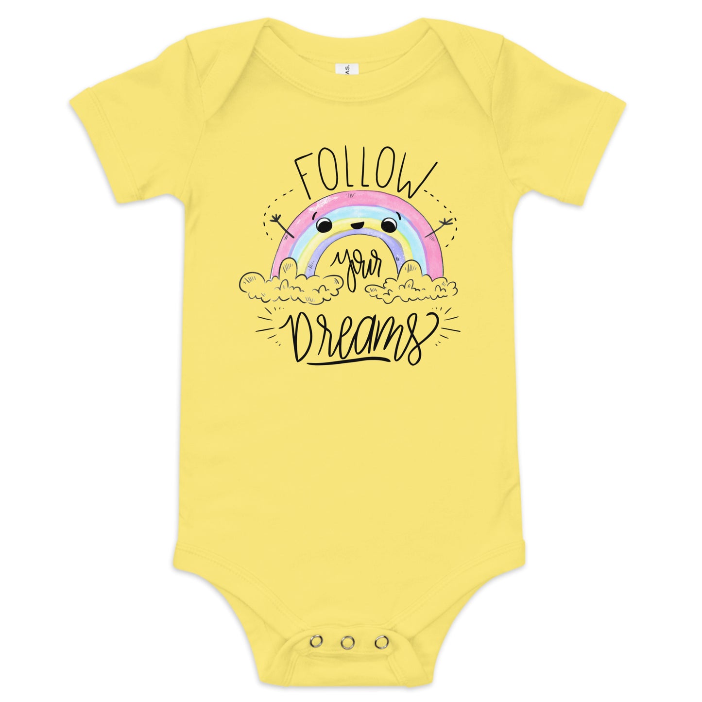 Follow your dreams - Baby short sleeve one piece