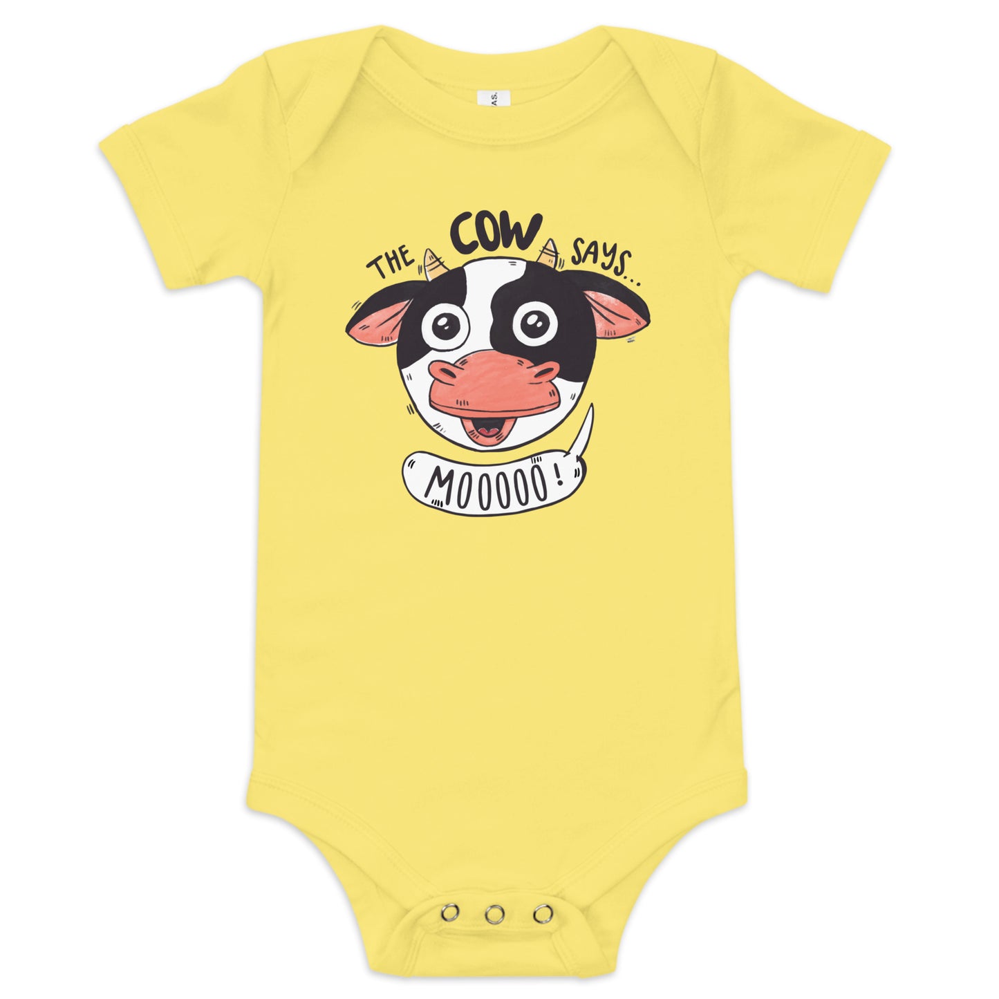 Cow says moo - Baby short sleeve one piece