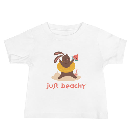 Just beachy bunny - Baby Jersey Short Sleeve Tee