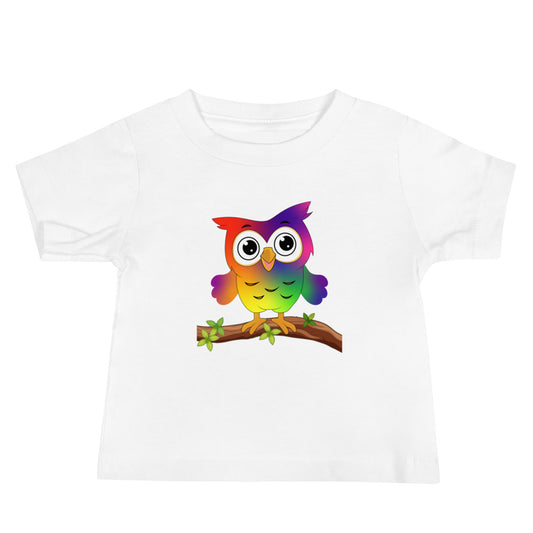 Rainbow owl - Baby Jersey Short Sleeve Tee
