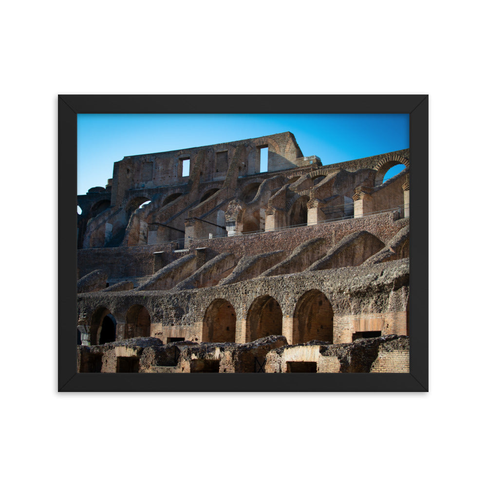 Roman Colosseum Interior - Framed poster