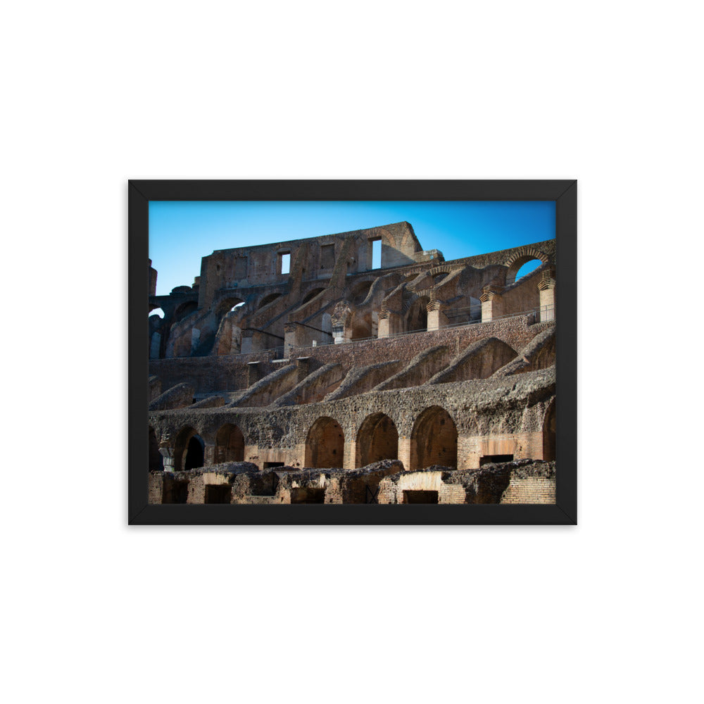 Roman Colosseum Interior - Framed poster