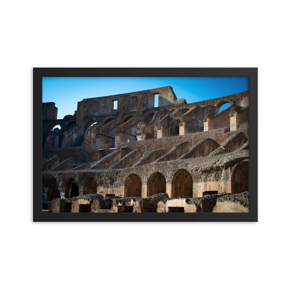 Roman Colosseum Interior - Framed poster