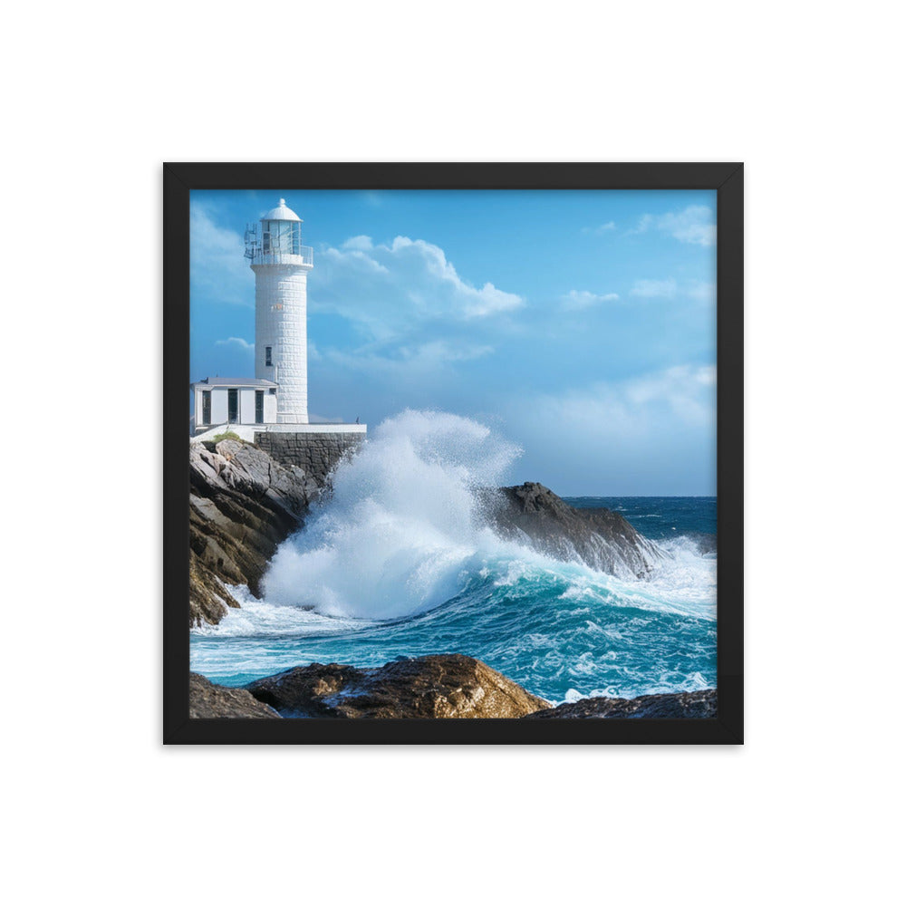 Coastal Lighthouse - Framed poster