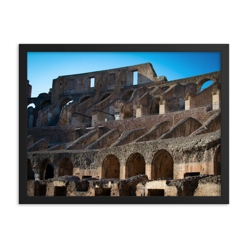 Roman Colosseum Interior - Framed poster