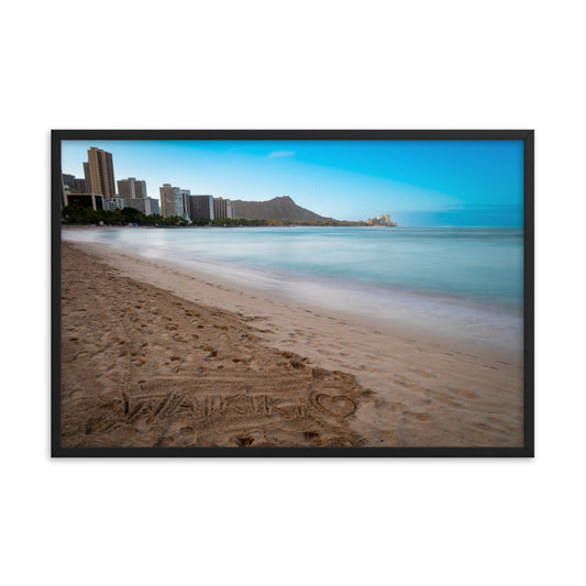 Waikiki Beach - Framed poster