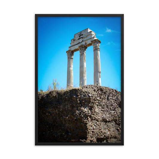 Temple of Castor and Pollux - Framed poster