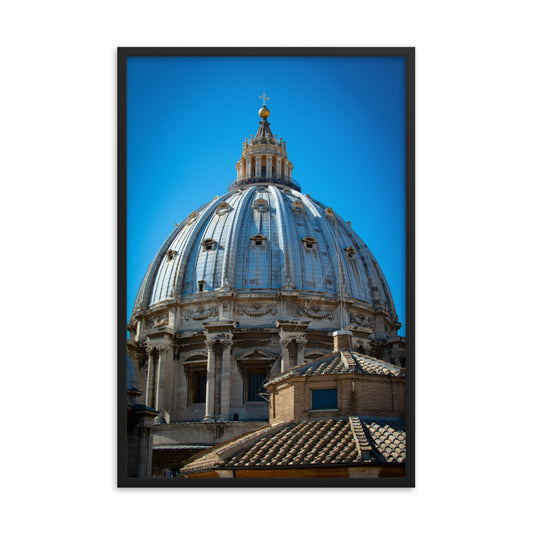 St. Peter's Basilica Dome - Framed poster