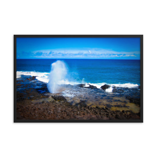 Spouting Horn - Framed poster