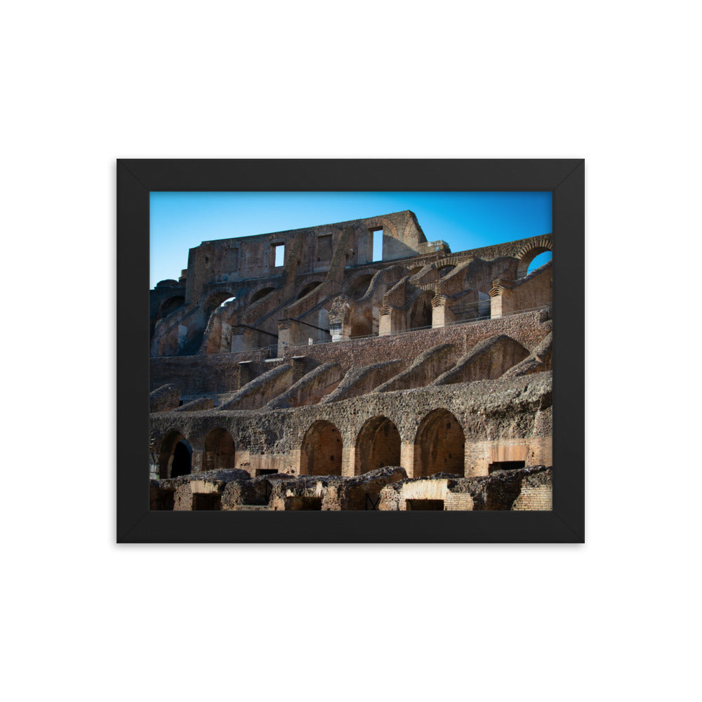 Roman Colosseum Interior - Framed poster