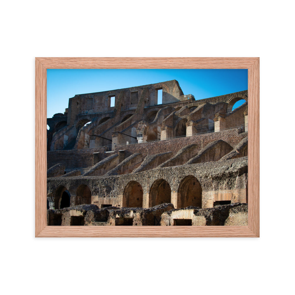 Roman Colosseum Interior - Framed poster