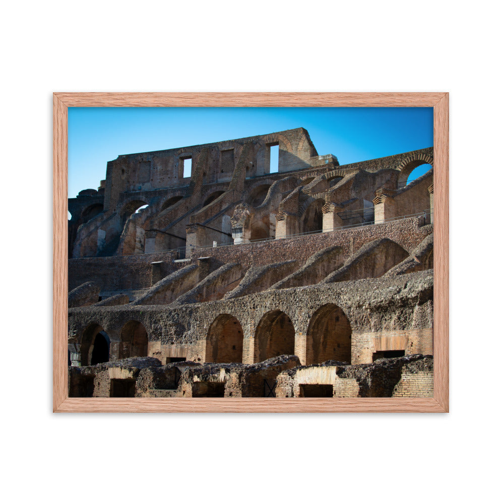 Roman Colosseum Interior - Framed poster