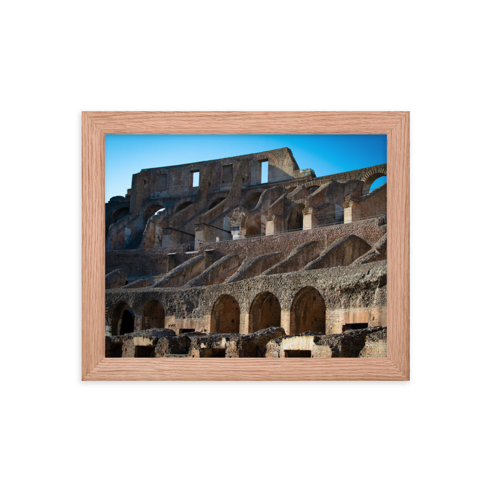 Roman Colosseum Interior - Framed poster