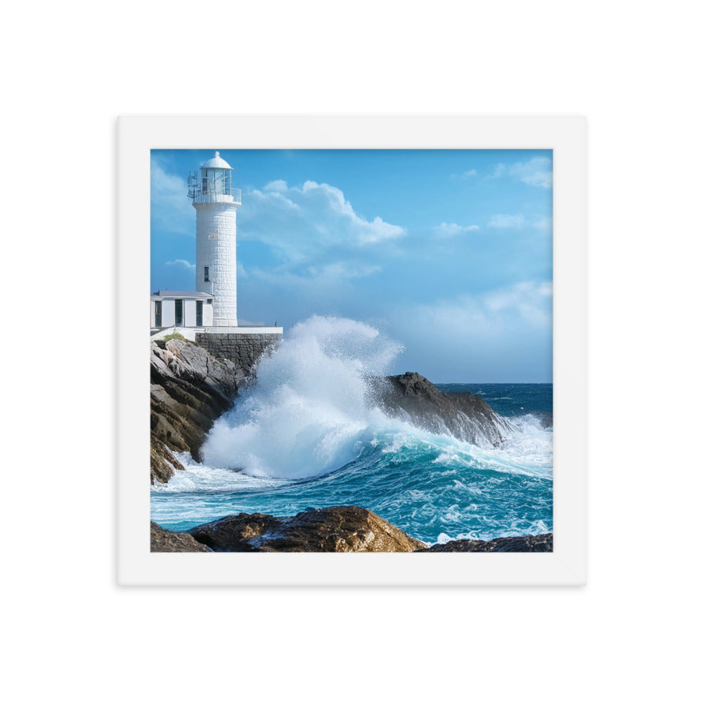 Coastal Lighthouse - Framed poster