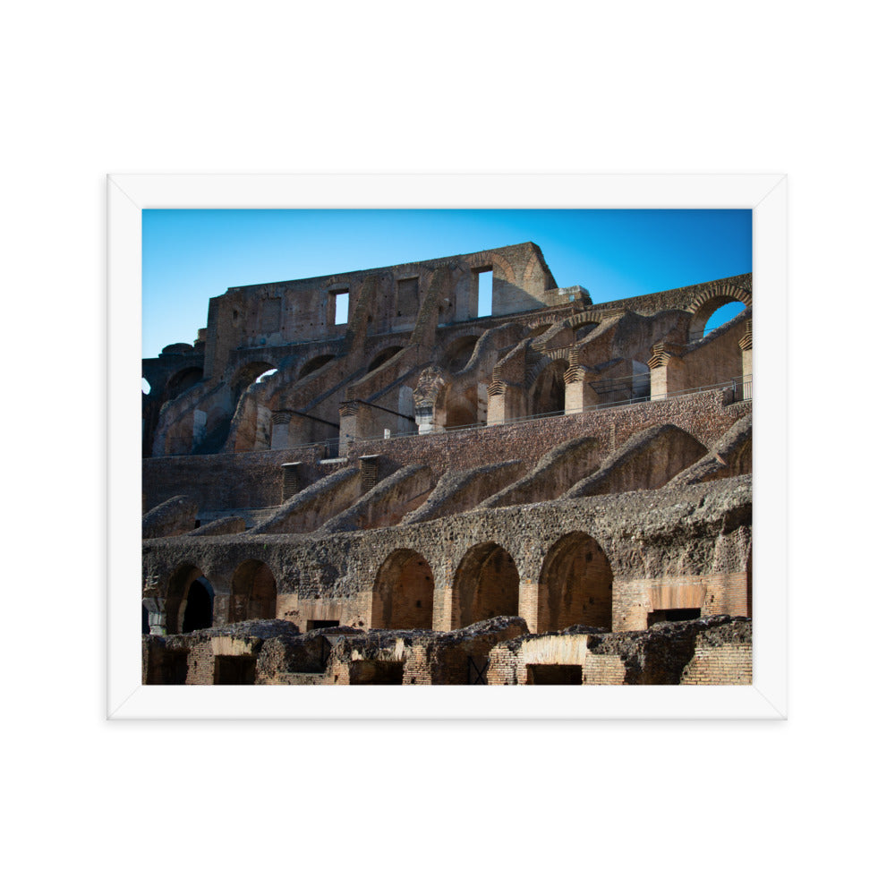 Roman Colosseum Interior - Framed poster