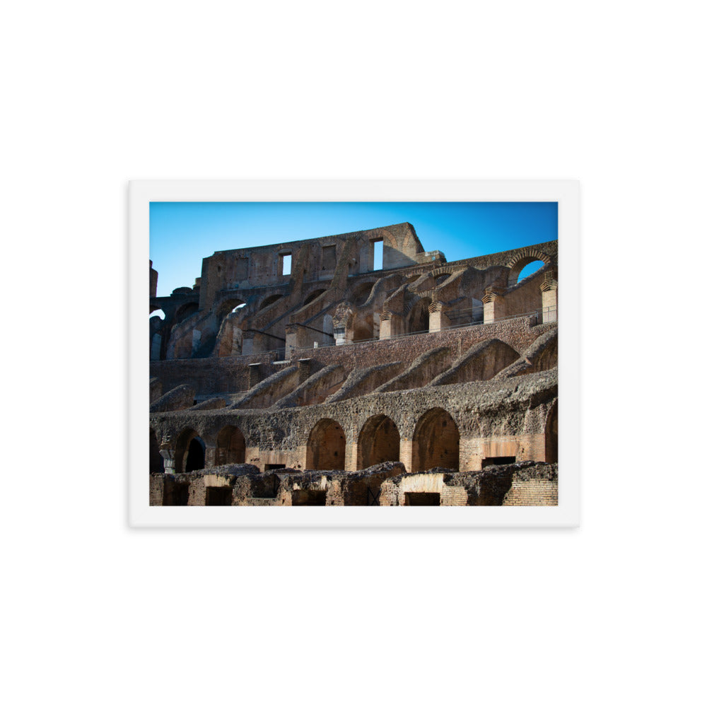 Roman Colosseum Interior - Framed poster