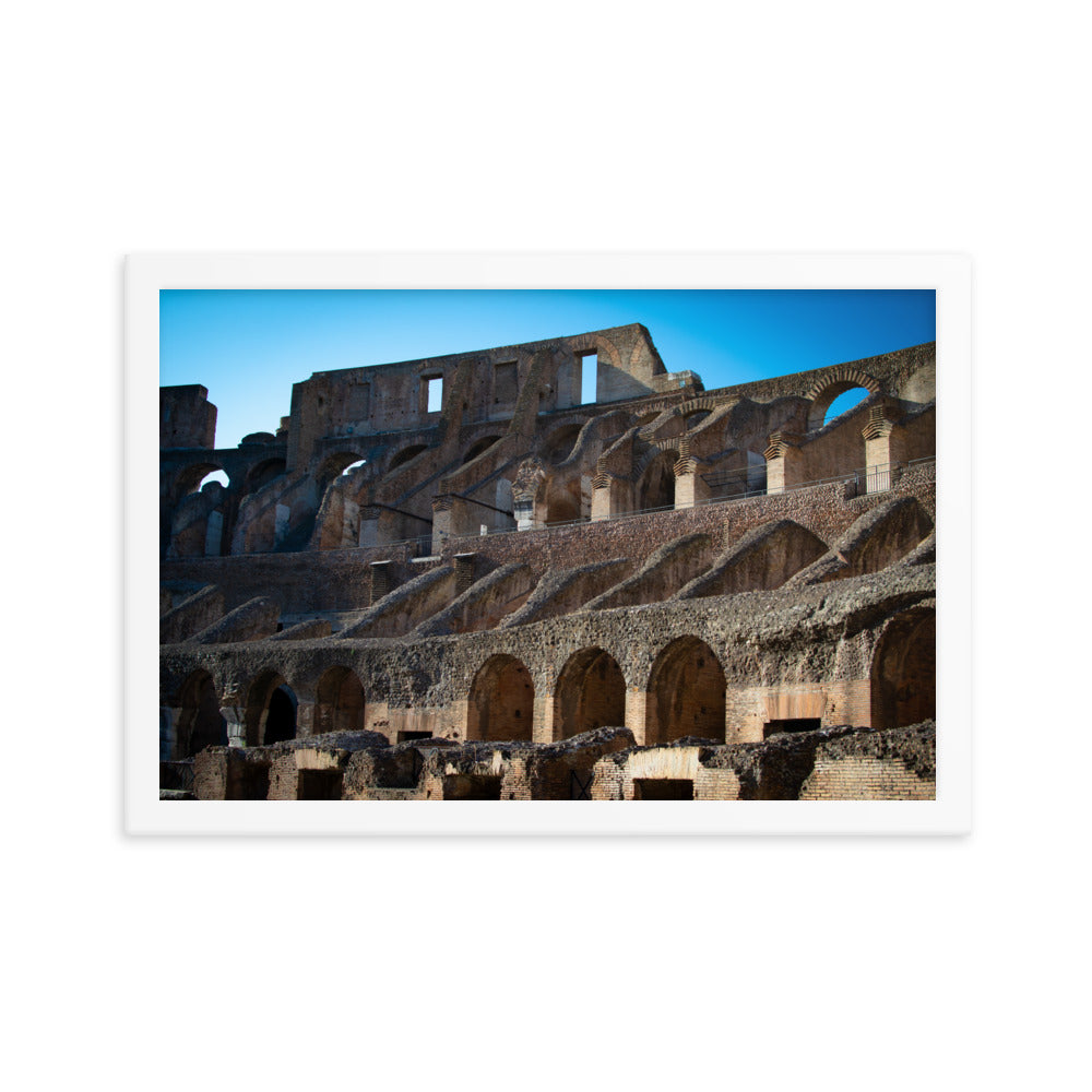 Roman Colosseum Interior - Framed poster