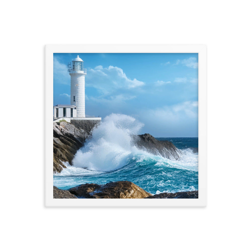 Coastal Lighthouse - Framed poster