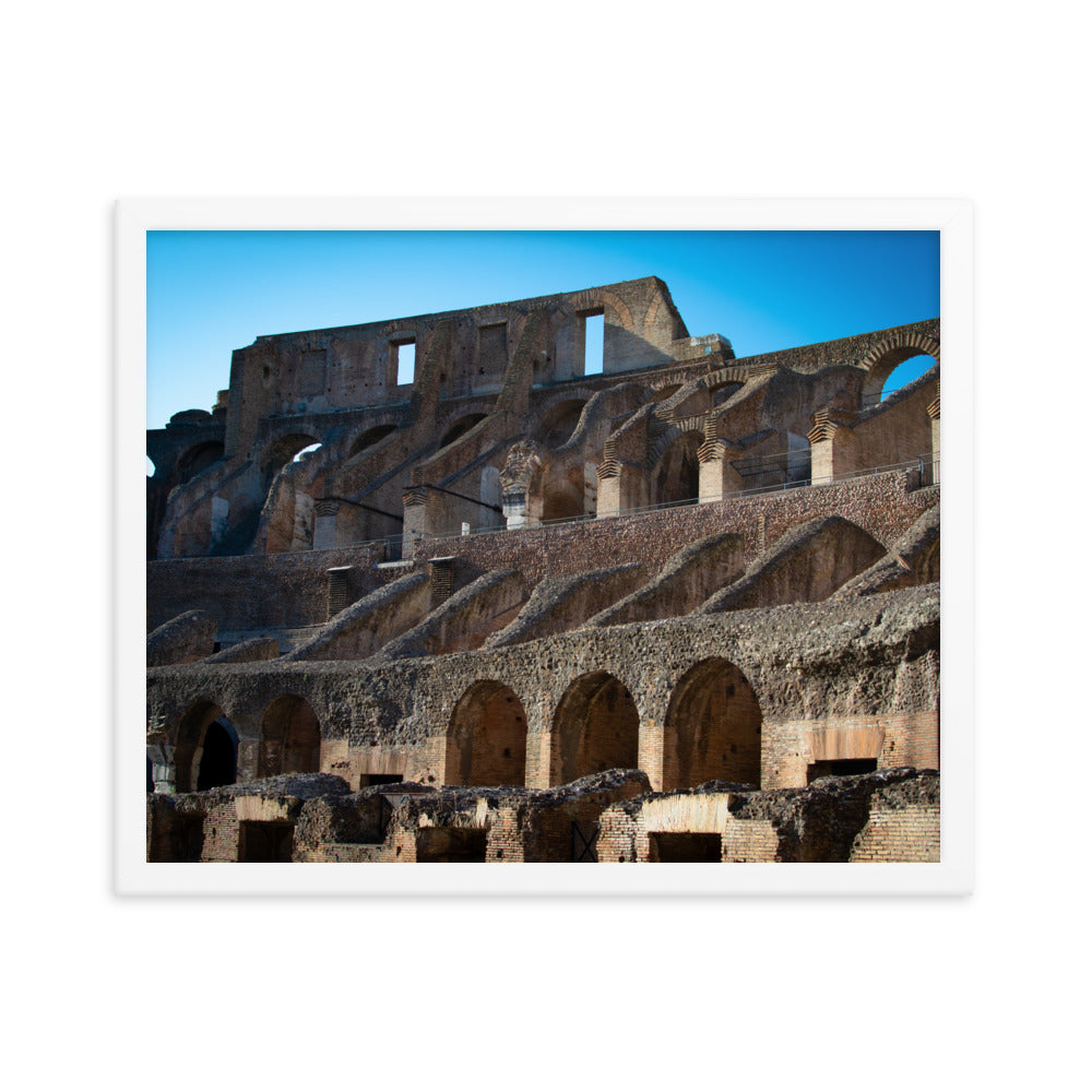 Roman Colosseum Interior - Framed poster