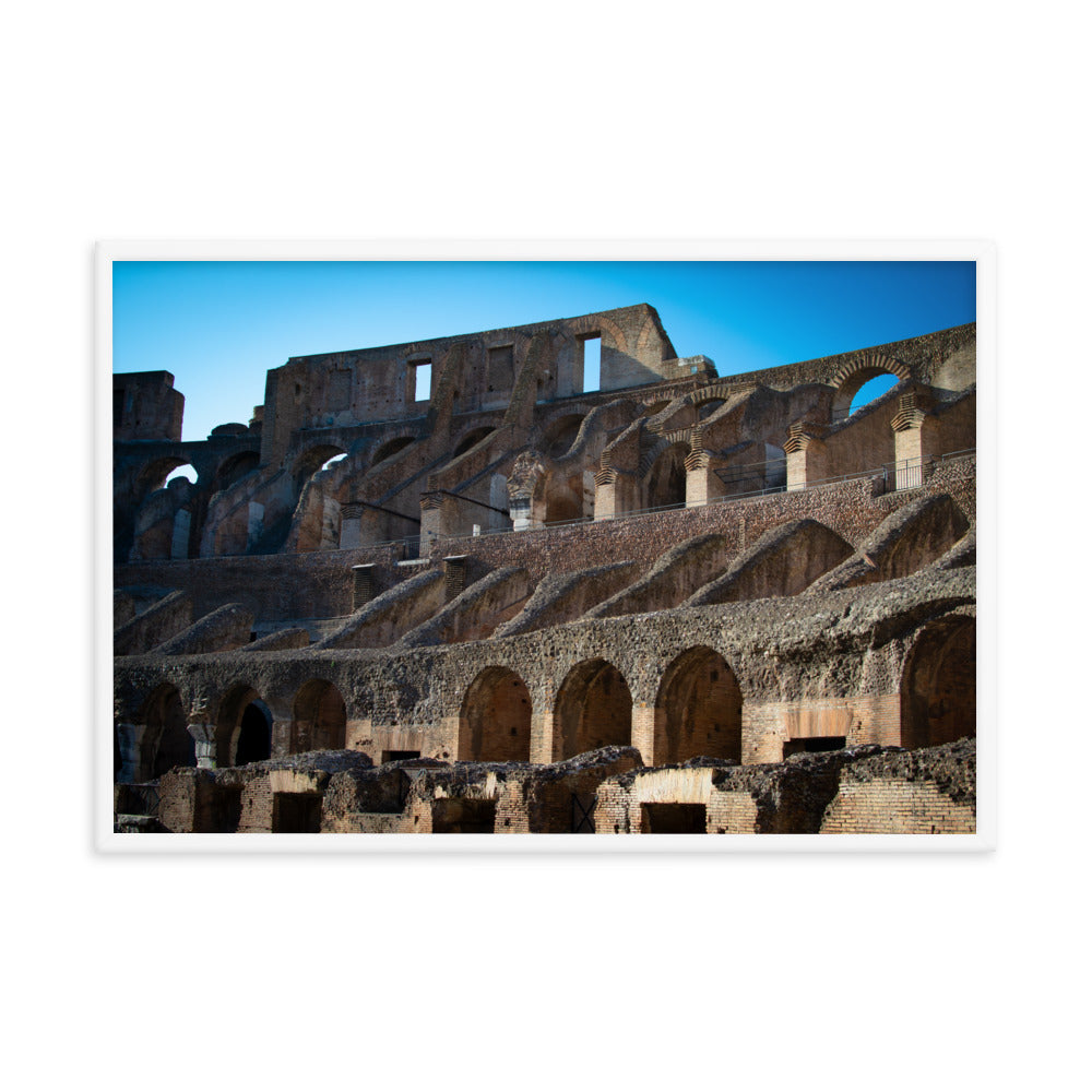 Roman Colosseum Interior - Framed poster