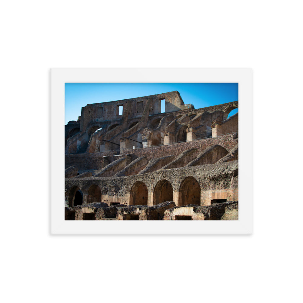 Roman Colosseum Interior - Framed poster