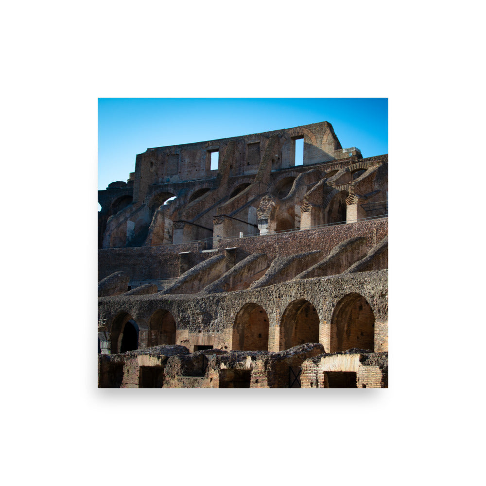 Roman Colosseum Interior - Poster