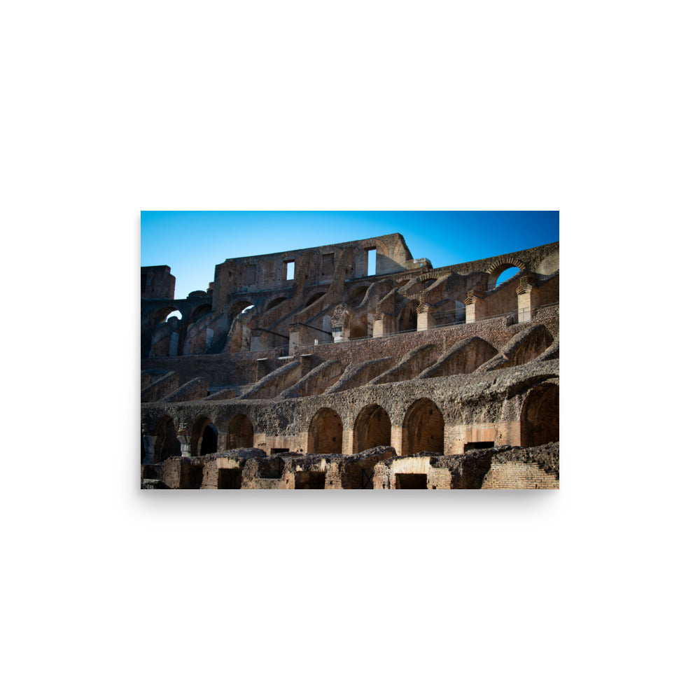 Roman Colosseum Interior - Poster