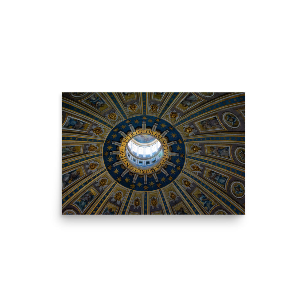 St. Peter's Basilica Interior Dome - Poster