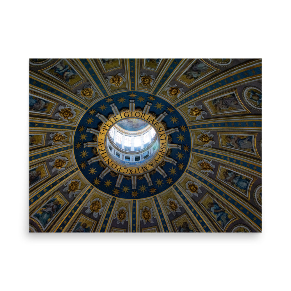 St. Peter's Basilica Interior Dome - Poster