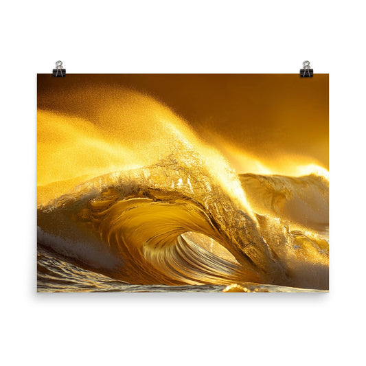 Golden waves - Poster