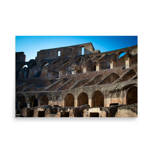 Roman Colosseum Interior - Poster