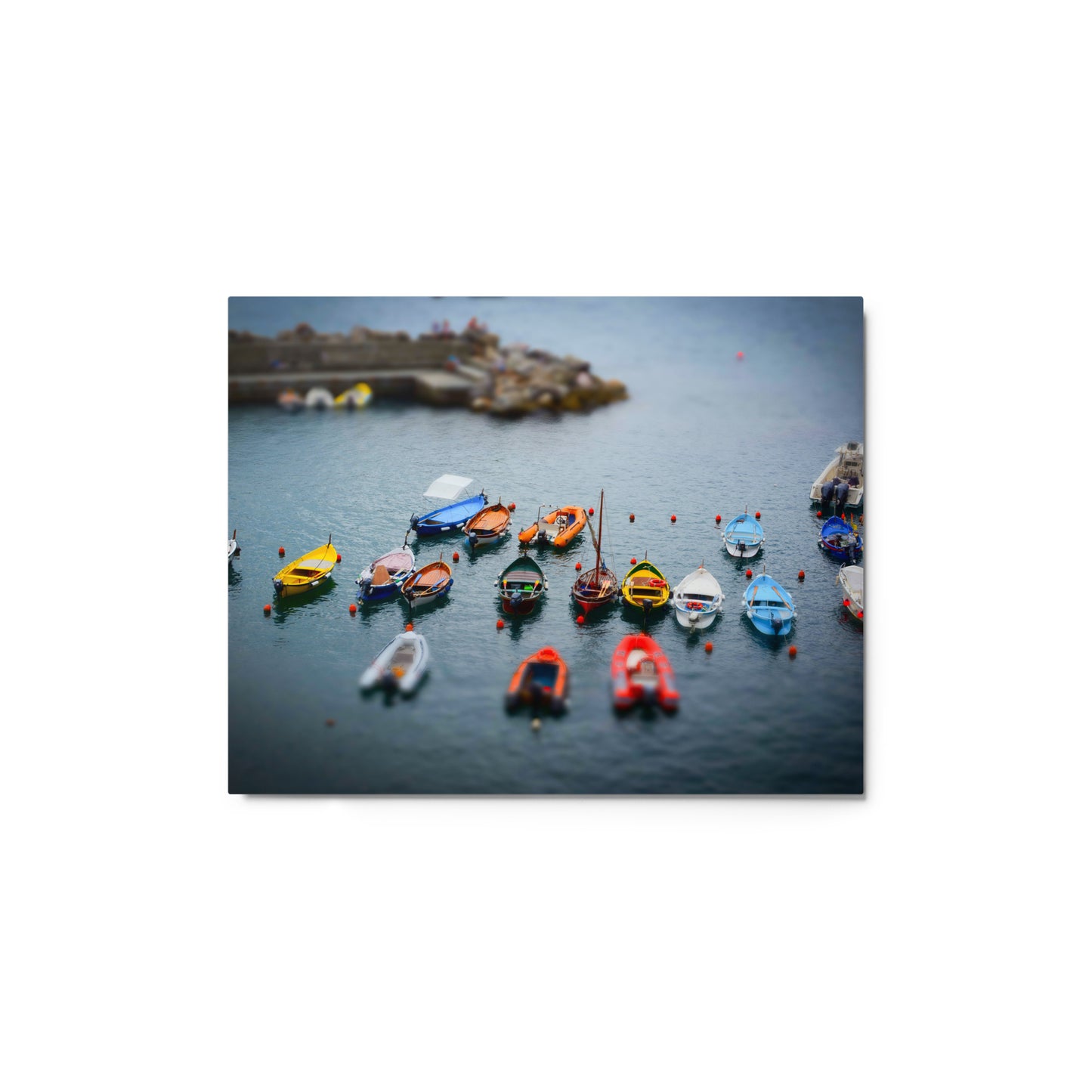 Boats of Vernazza - Metal prints