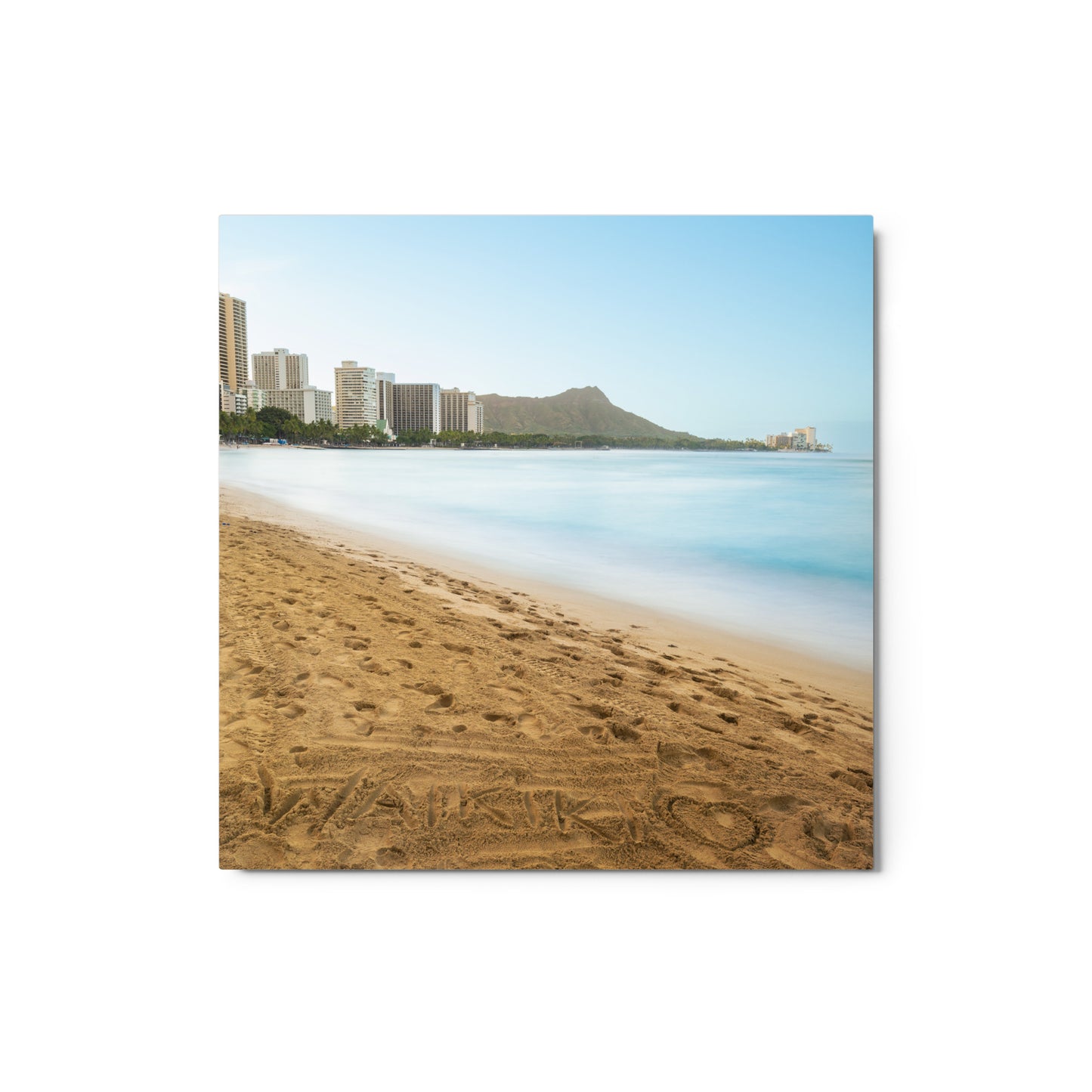 Waikiki Written in the Sand - Metal prints