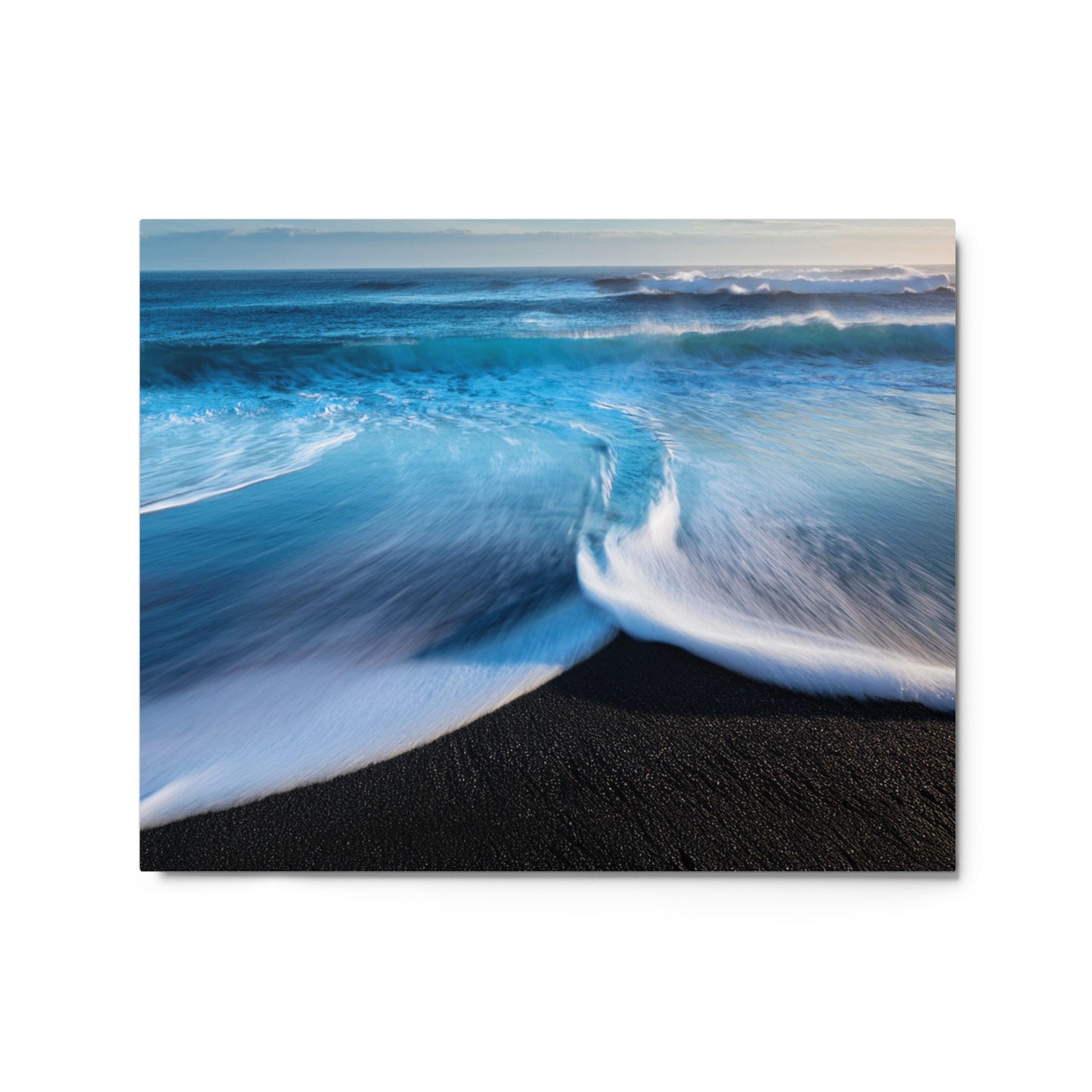 Black Sand Beach - Metal prints