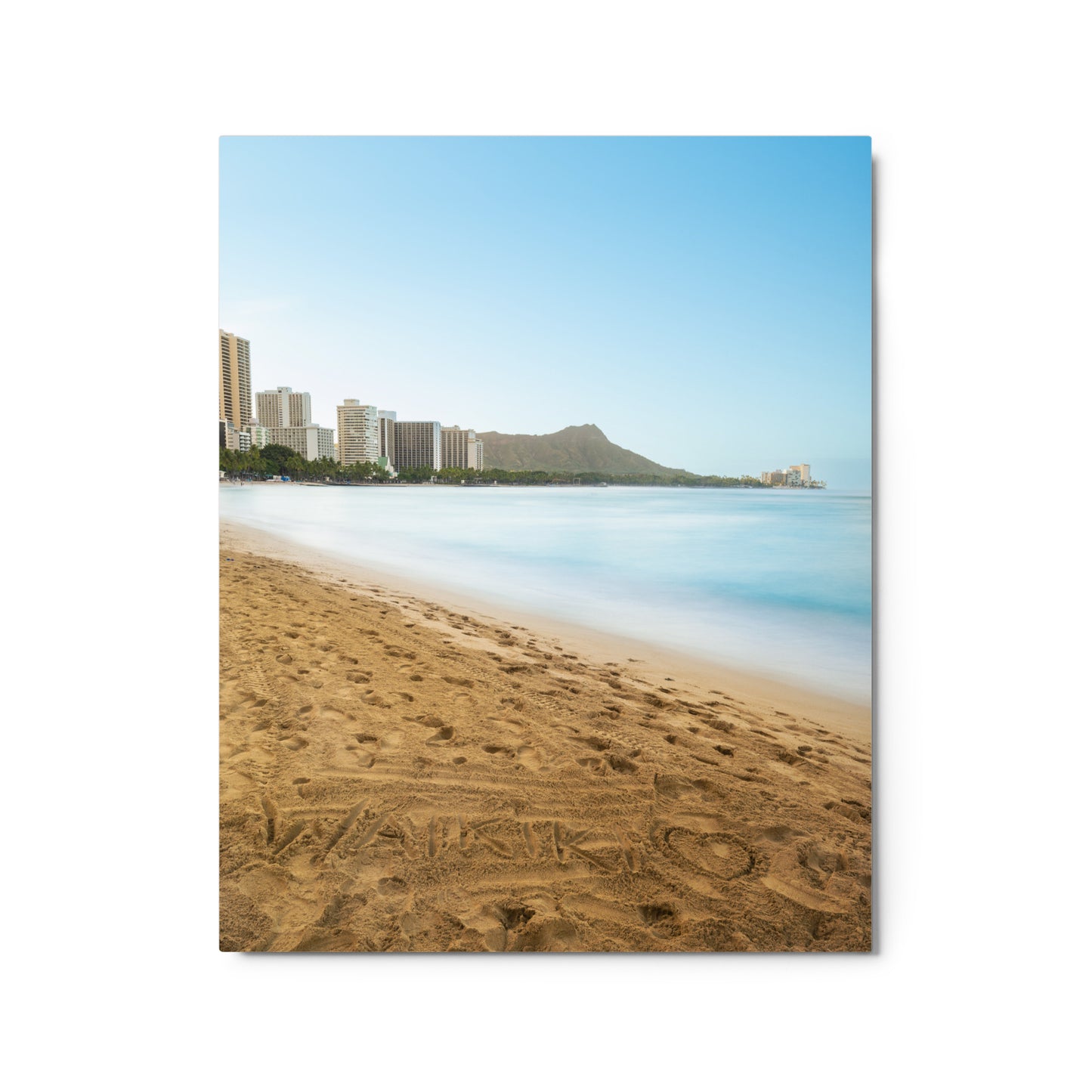 Waikiki Written in the Sand - Metal prints