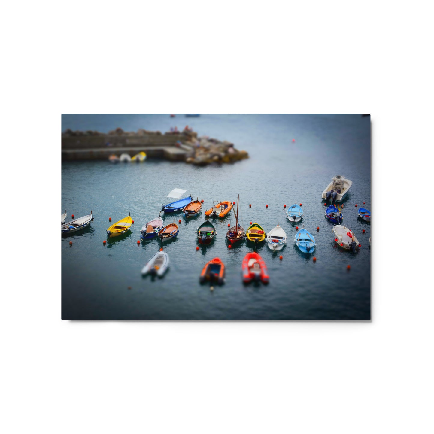 Boats of Vernazza - Metal prints