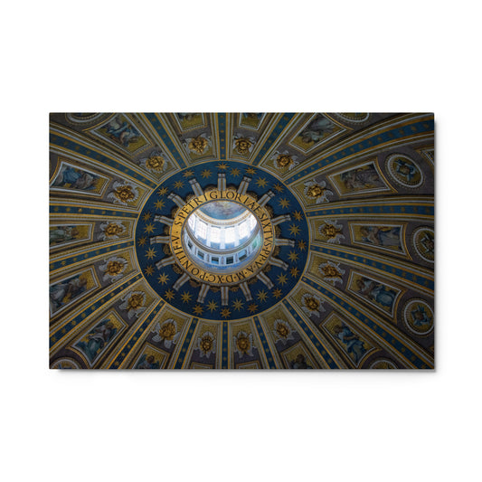 St. Peter's Basilica Dome Interior - Metal prints