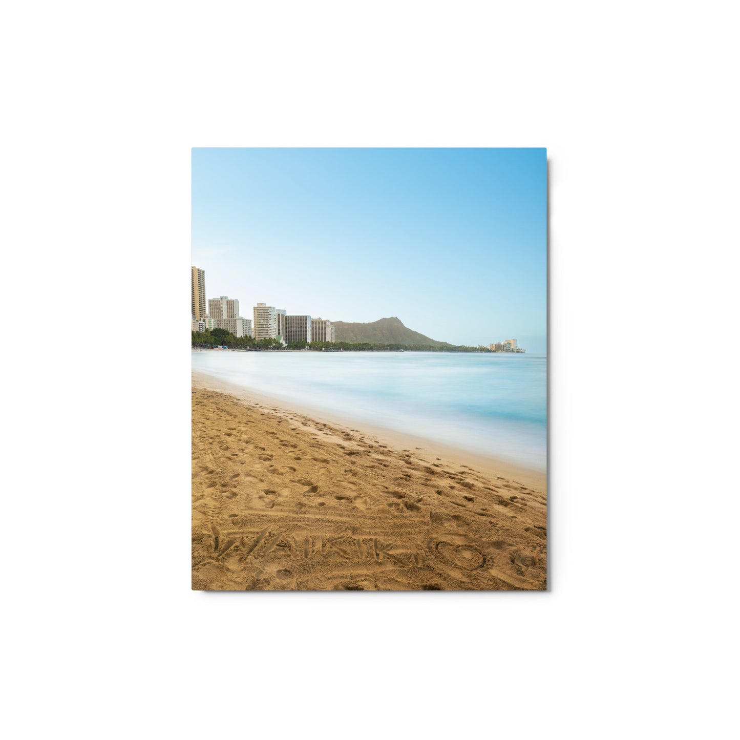 Waikiki Written in the Sand - Metal prints