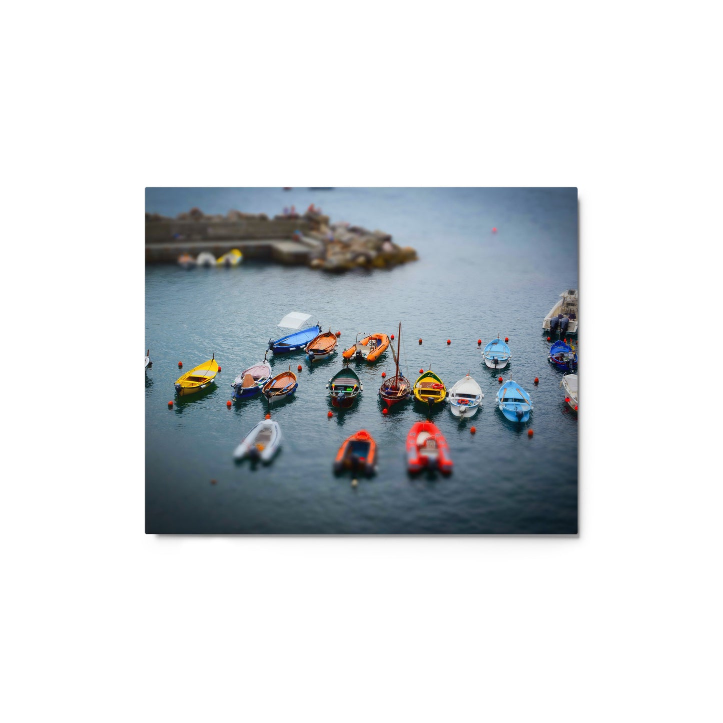 Boats of Vernazza - Metal prints