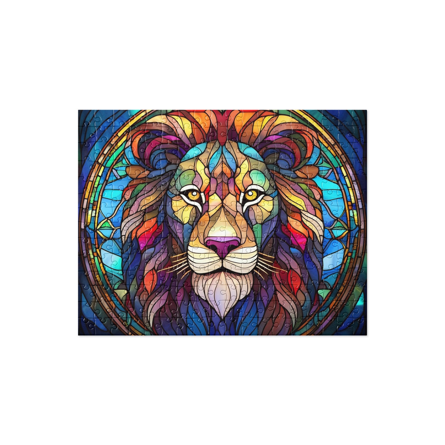 Lion Stained Glass - Jigsaw puzzle