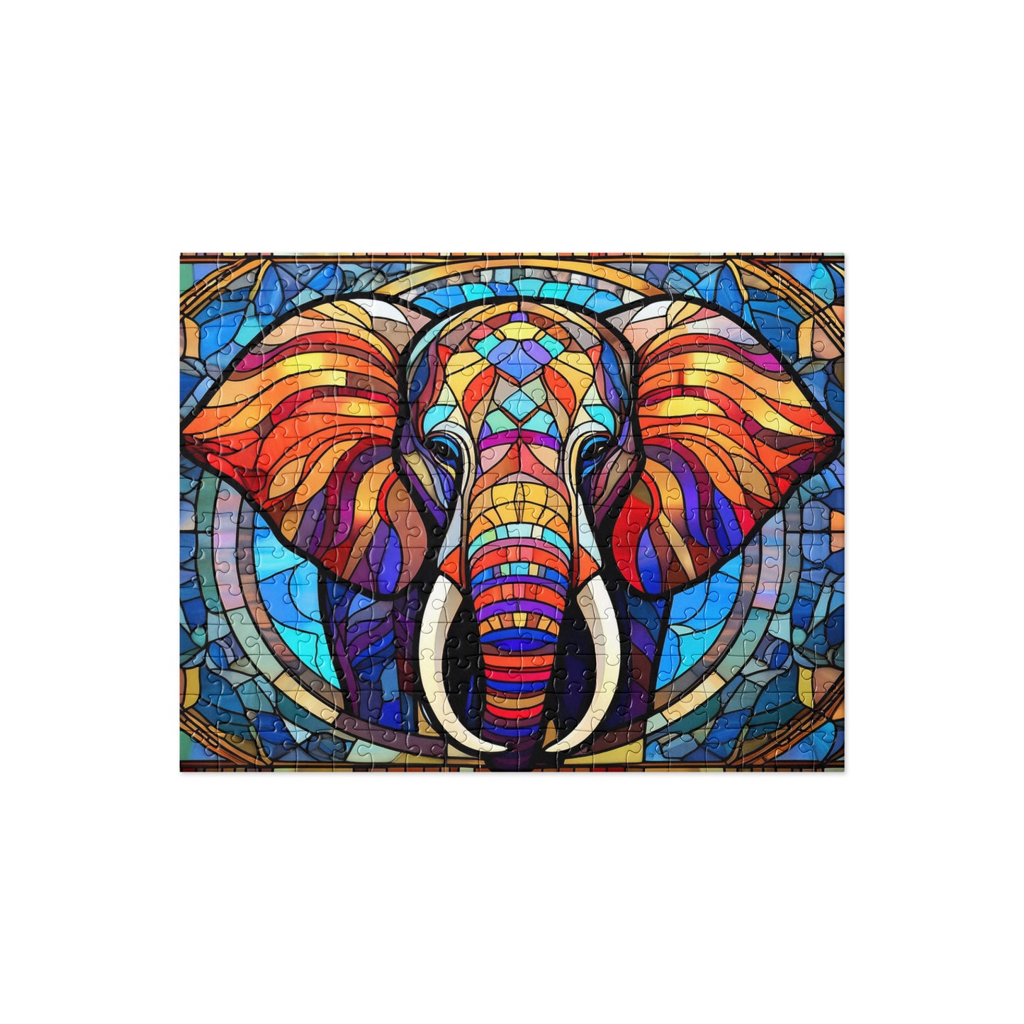 Elephant Stained Glass - Jigsaw puzzle