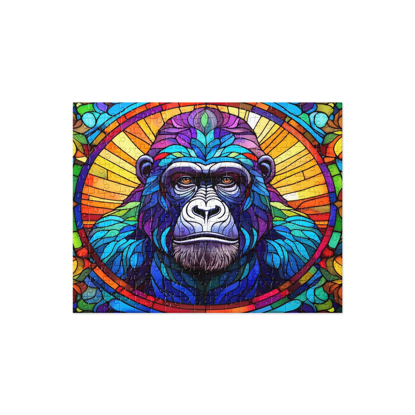 Gorilla Stained Glass - Jigsaw puzzle