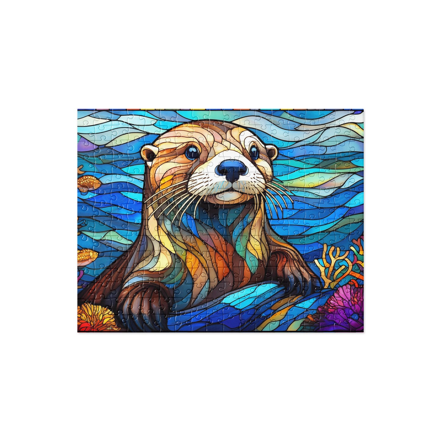 Sea Otter Stained Glass - Jigsaw puzzle