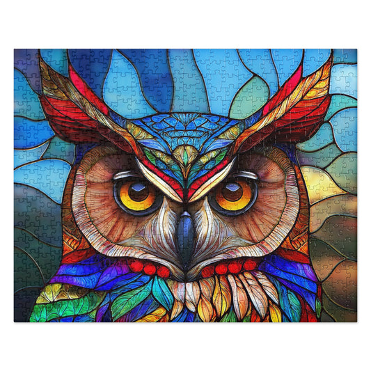 Owl Stained Glass - Jigsaw puzzle