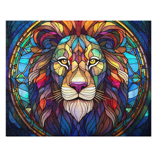 Lion Stained Glass - Jigsaw puzzle